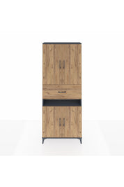 Arges Dolap 5 Raflı Tek Çekmeceli 4 Kapaklı 88x30x221 - S30M182V6A