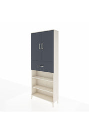 Arges Dolap 5 Raflı Tek Çekmeceli 2 Kapaklı 88x30x221 - S30M183V2A