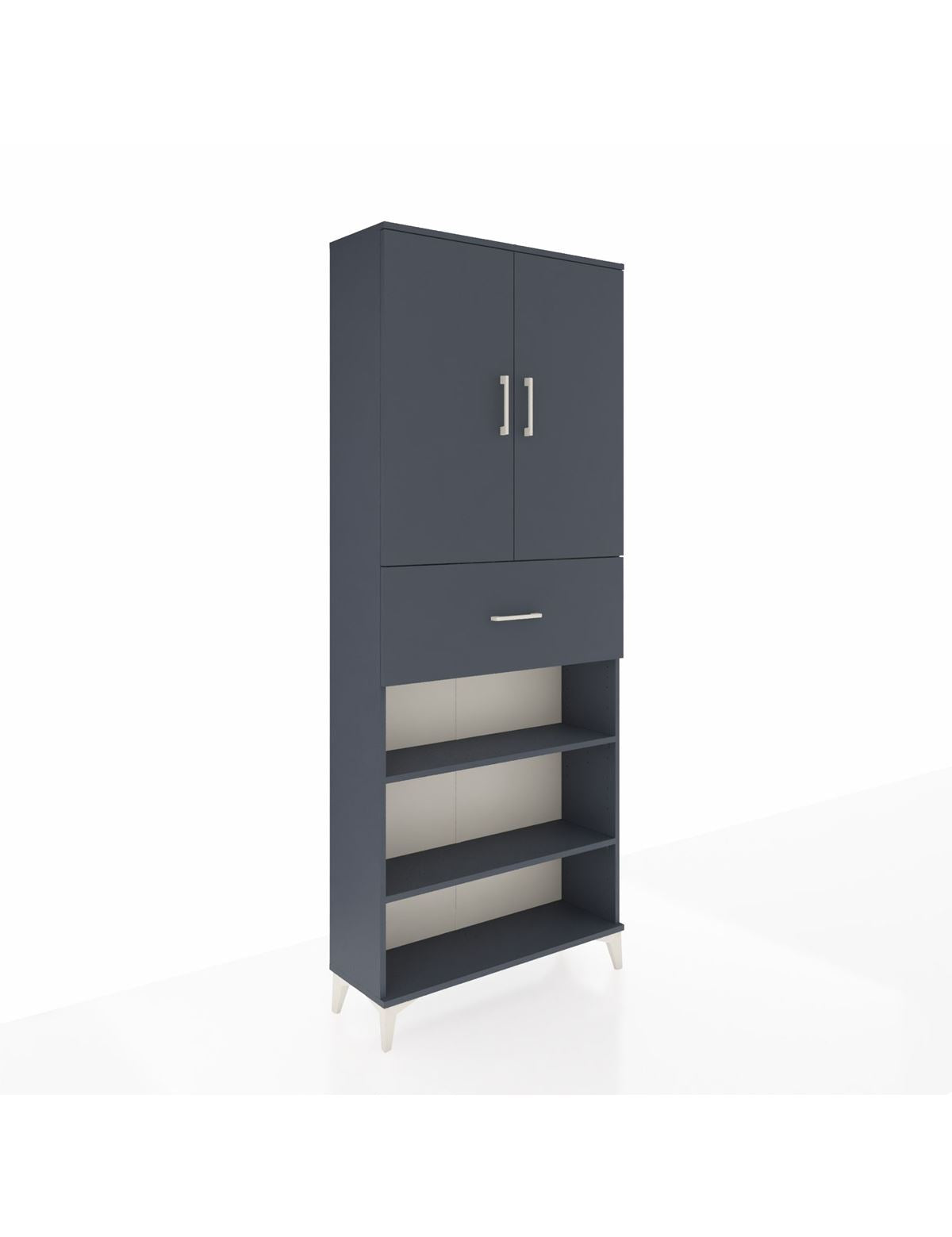 Arges Dolap 5 Raflı Tek Çekmeceli 2 Kapaklı 88x30x221 - S30M183V5A
