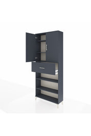 Arges Dolap 5 Raflı Tek Çekmeceli 2 Kapaklı 88x30x221 - S30M183V5A