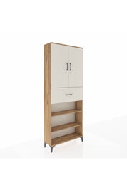 Arges Dolap 5 Raflı Tek Çekmeceli 2 Kapaklı 88x30x221 - S30M183V7A