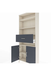 Arges Dolap 5 Raflı Tek Çekmeceli 2 Kapaklı 88x30x221 - S30M184V2A