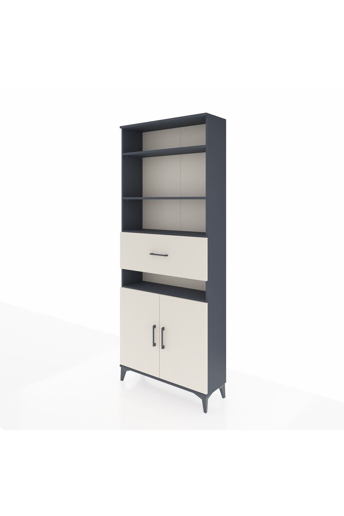 Arges Dolap 5 Raflı Tek Çekmeceli 2 Kapaklı 88x30x221 - S30M184V4A