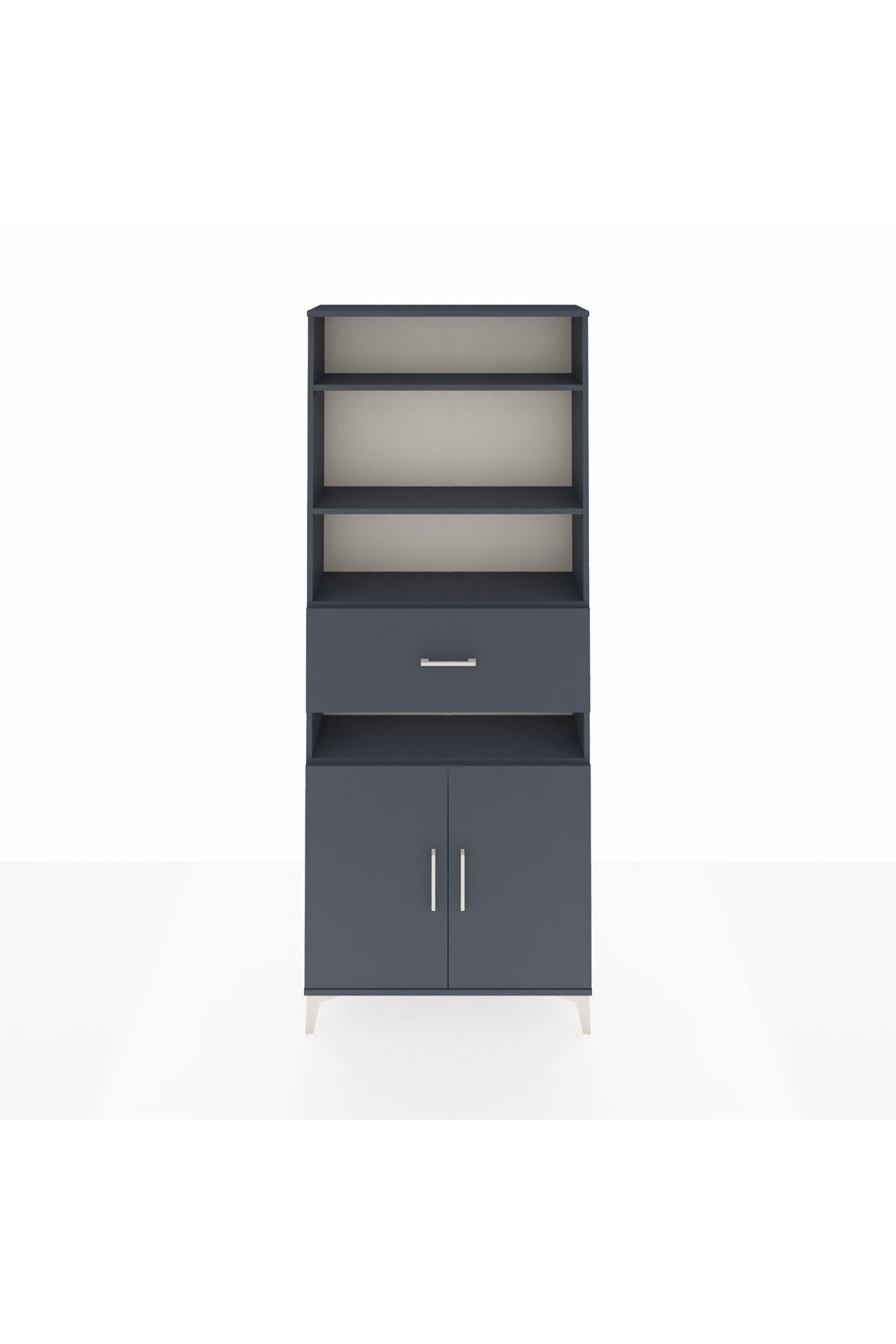 Arges Dolap 5 Raflı Tek Çekmeceli 2 Kapaklı 88x30x221 - S30M184V5A