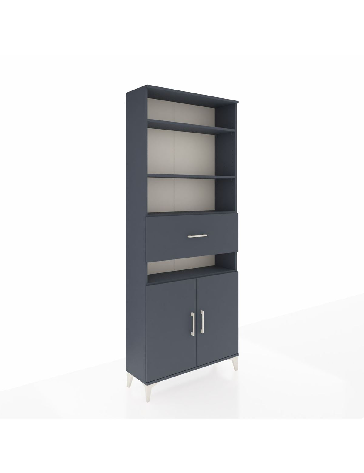 Arges Dolap 5 Raflı Tek Çekmeceli 2 Kapaklı 88x30x221 - S30M184V5A