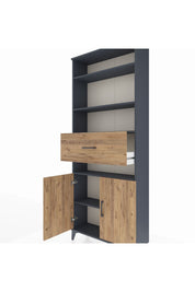Arges Dolap 5 Raflı Tek Çekmeceli 2 Kapaklı 88x30x221 - S30M184V6A