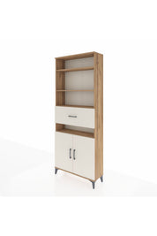 Arges Dolap 5 Raflı Tek Çekmeceli 2 Kapaklı 88x30x221 - S30M184V7A