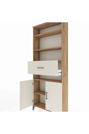 Arges Dolap 5 Raflı Tek Çekmeceli 2 Kapaklı 88x30x221 - S30M184V7A
