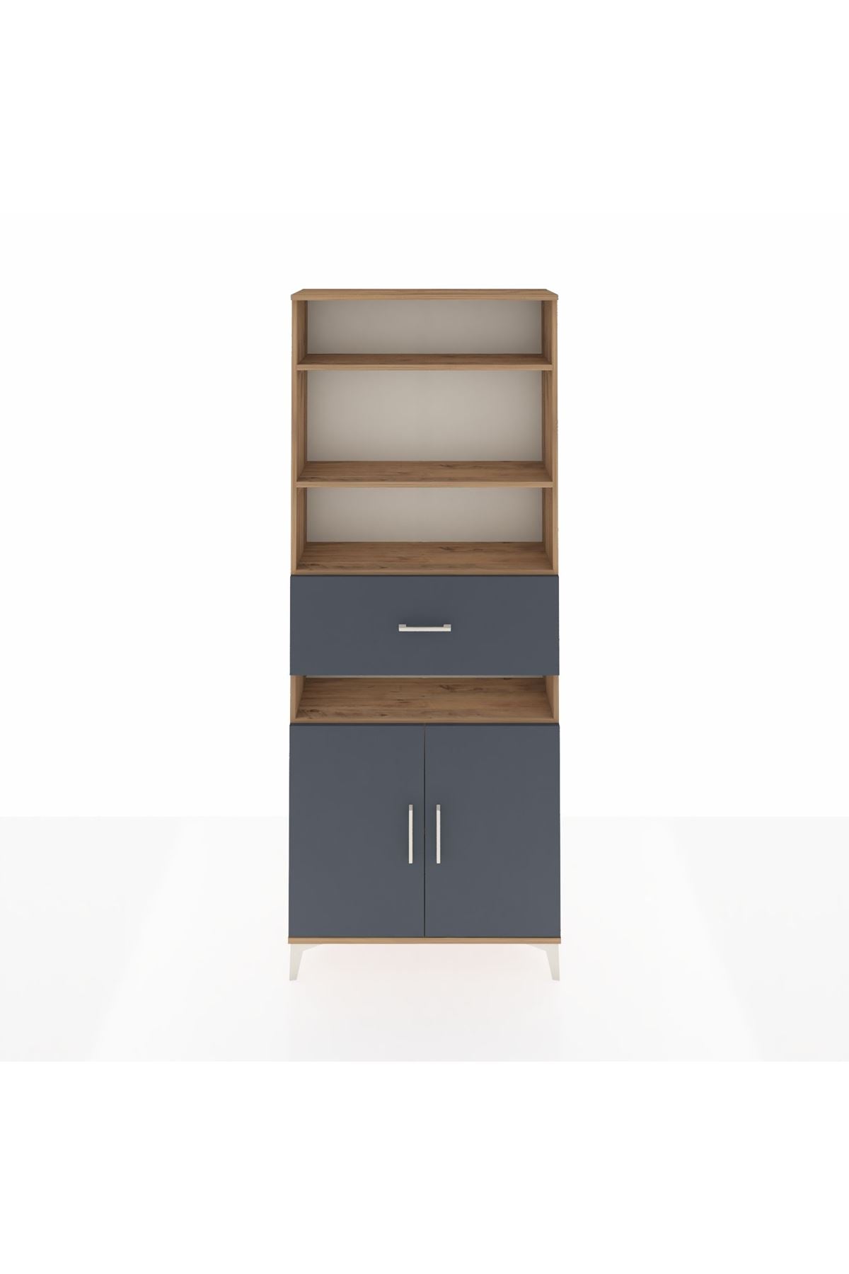 Arges Dolap 5 Raflı Tek Çekmeceli 2 Kapaklı 88x30x221 - S30M184V8A