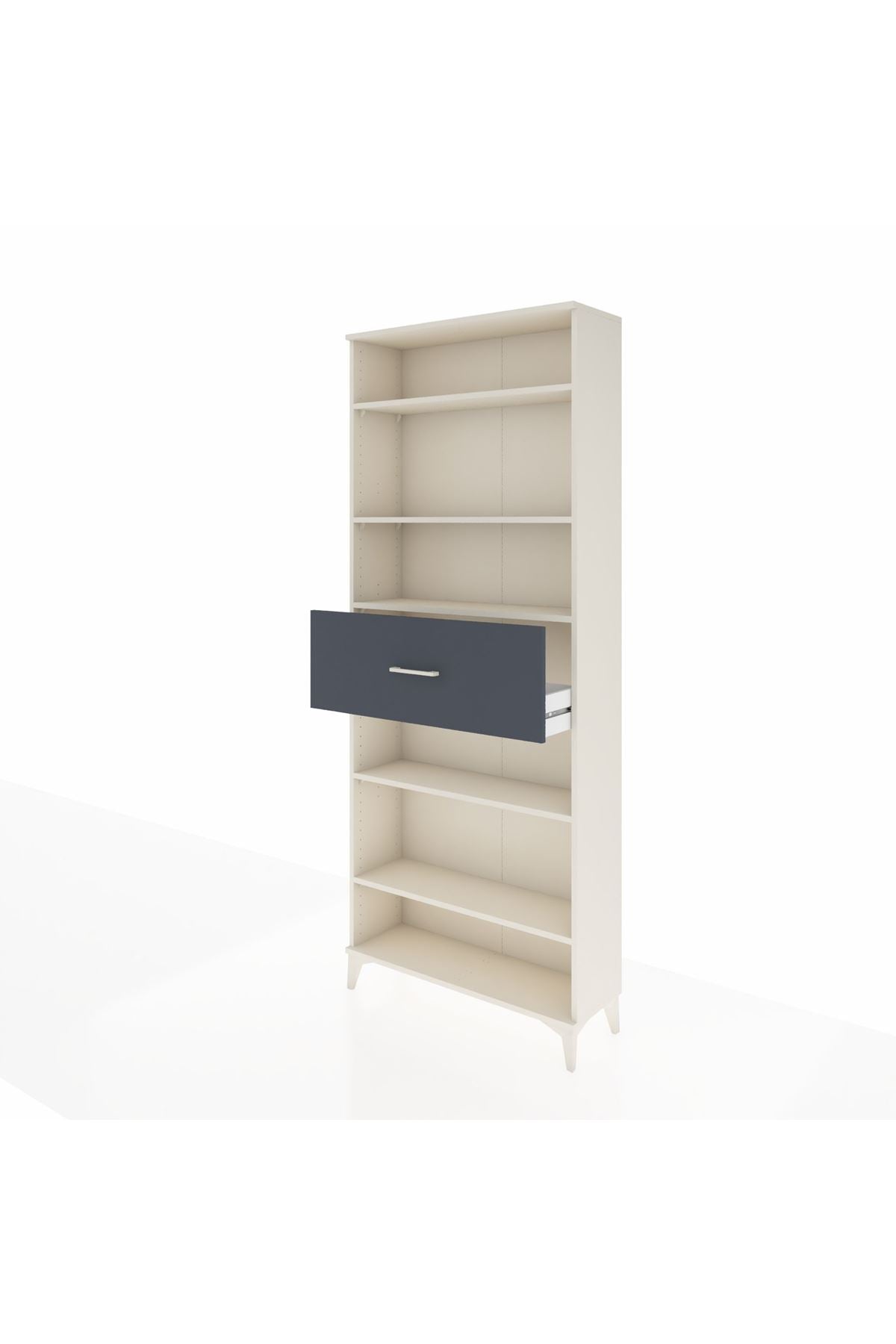 Arges Dolap 5 Raflı Tek Çekmeceli 88x30x221 - S30M185V2A