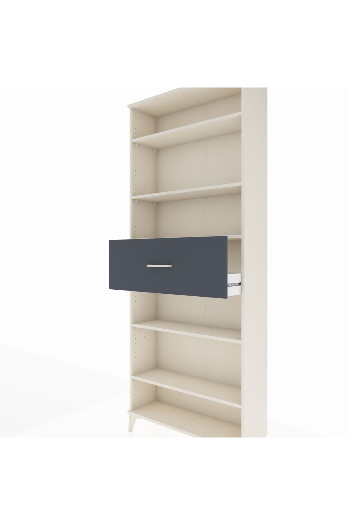 Arges Dolap 5 Raflı Tek Çekmeceli 88x30x221 - S30M185V2A