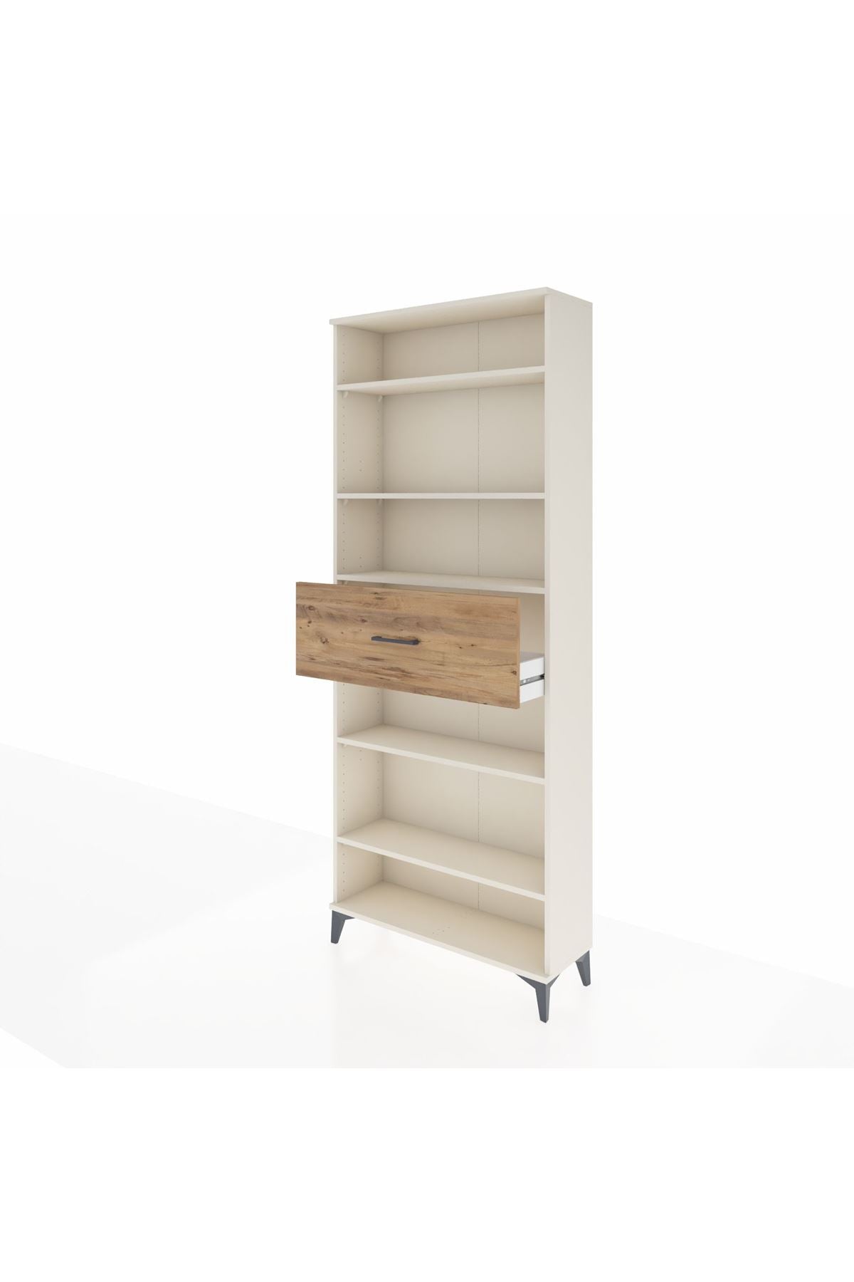 Arges Dolap 5 Raflı Tek Çekmeceli 88x30x221 - S30M185V3A