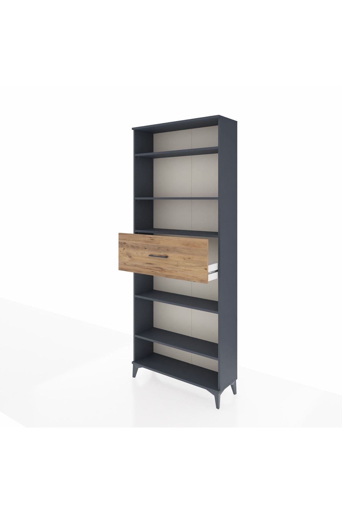 Arges Dolap 5 Raflı Tek Çekmeceli 88x30x221 - S30M185V6A