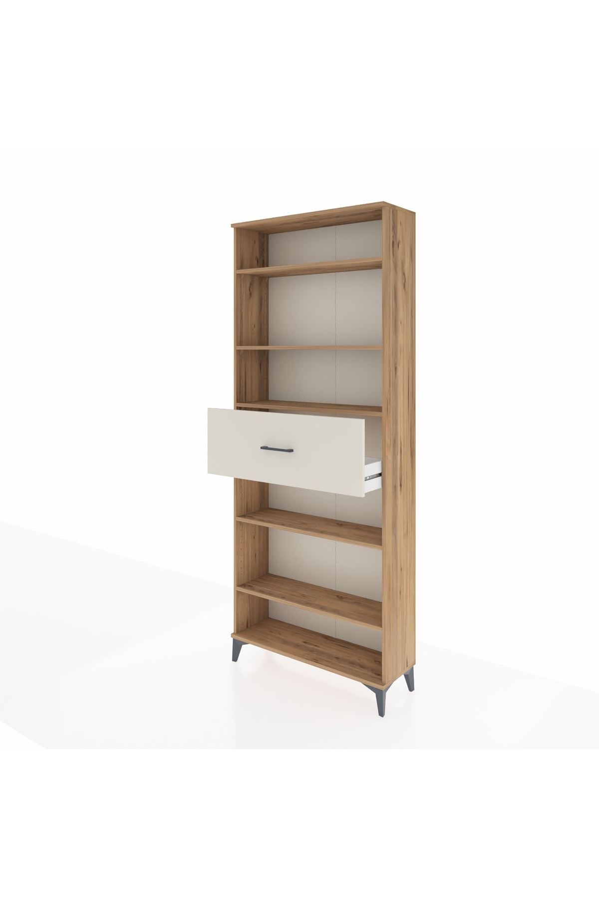 Arges Dolap 5 Raflı Tek Çekmeceli 88x30x221 - S30M185V7A