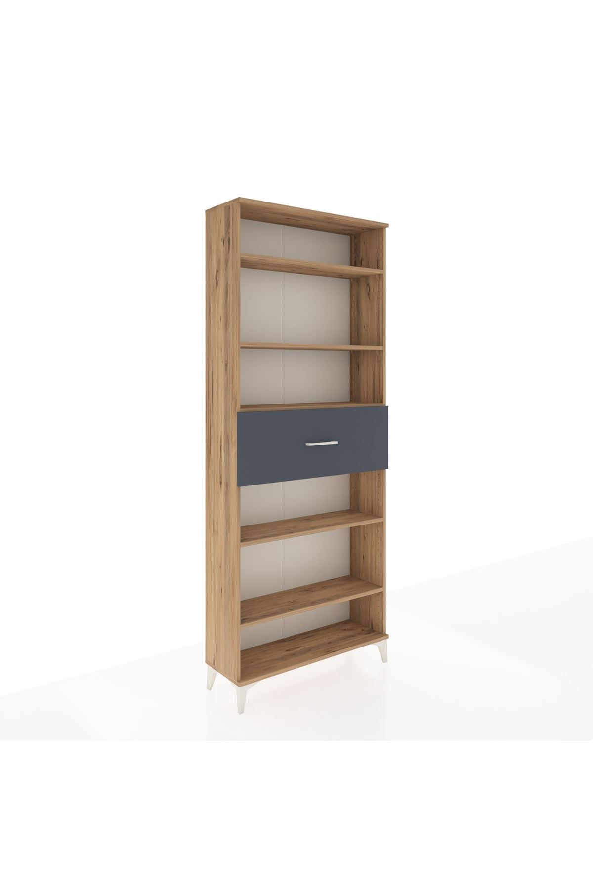 Arges Dolap 5 Raflı Tek Çekmeceli 88x30x221 - S30M185V8A