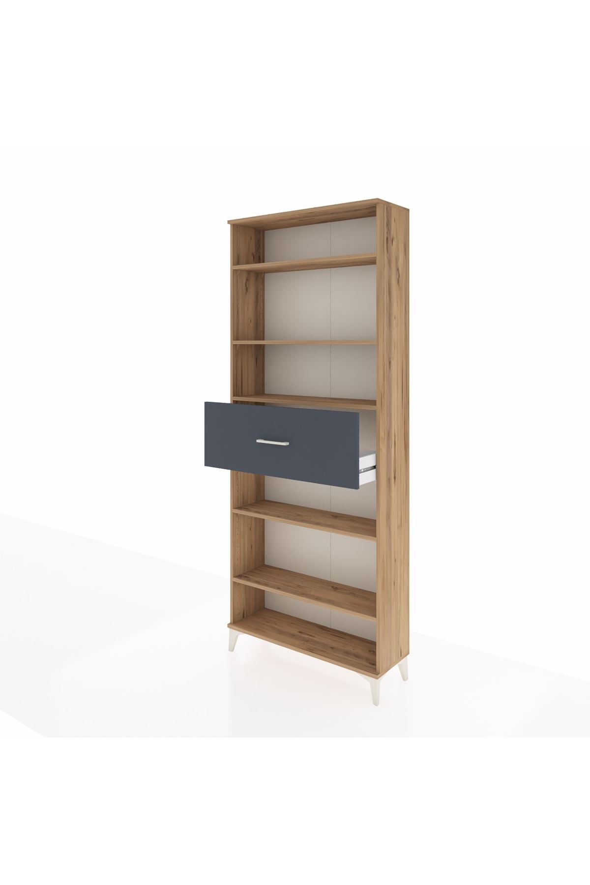 Arges Dolap 5 Raflı Tek Çekmeceli 88x30x221 - S30M185V8A