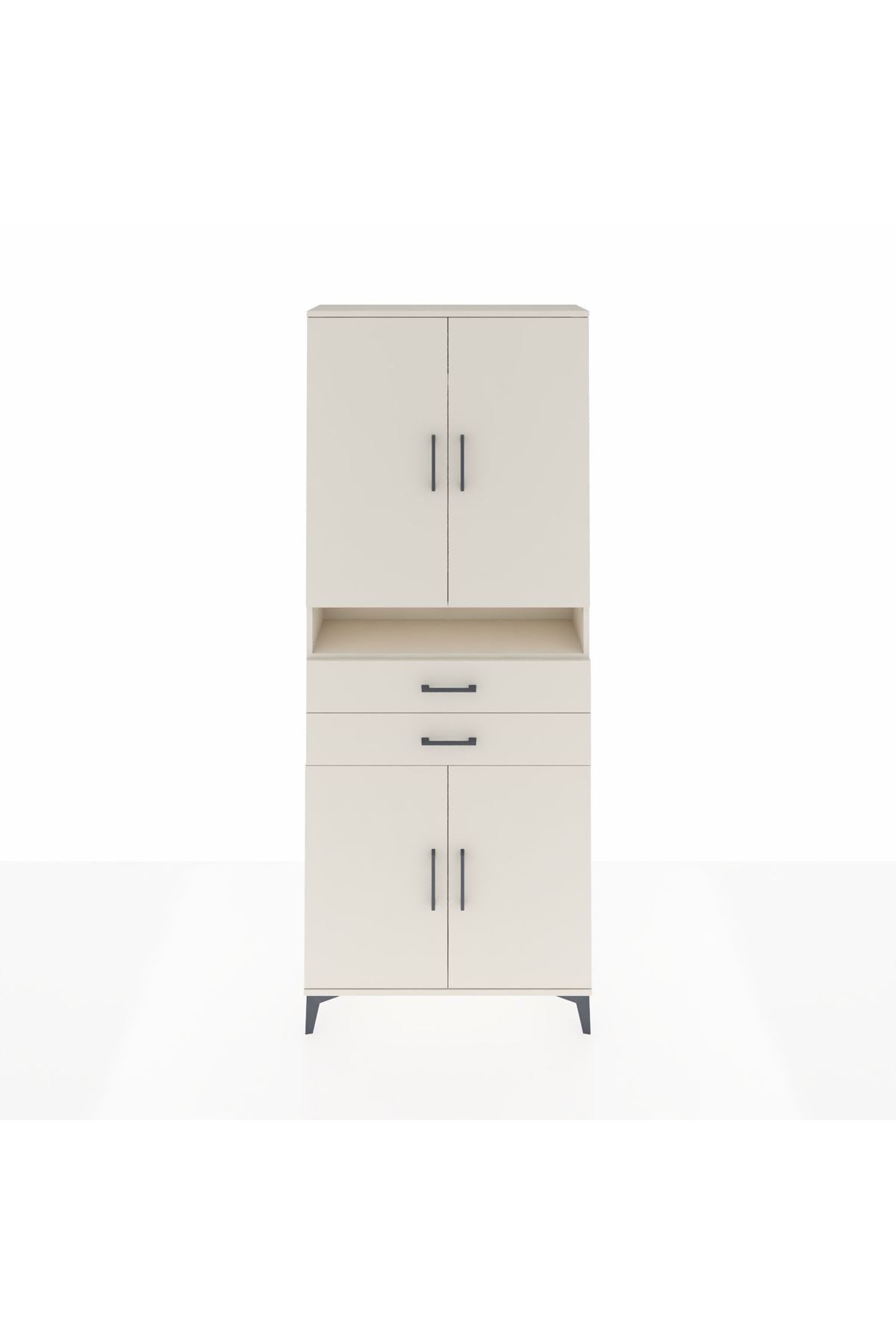 Arges Dolap 5 Raflı 2 Çekmeceli 4 Kapaklı 88x30x221 - S30M186V1A