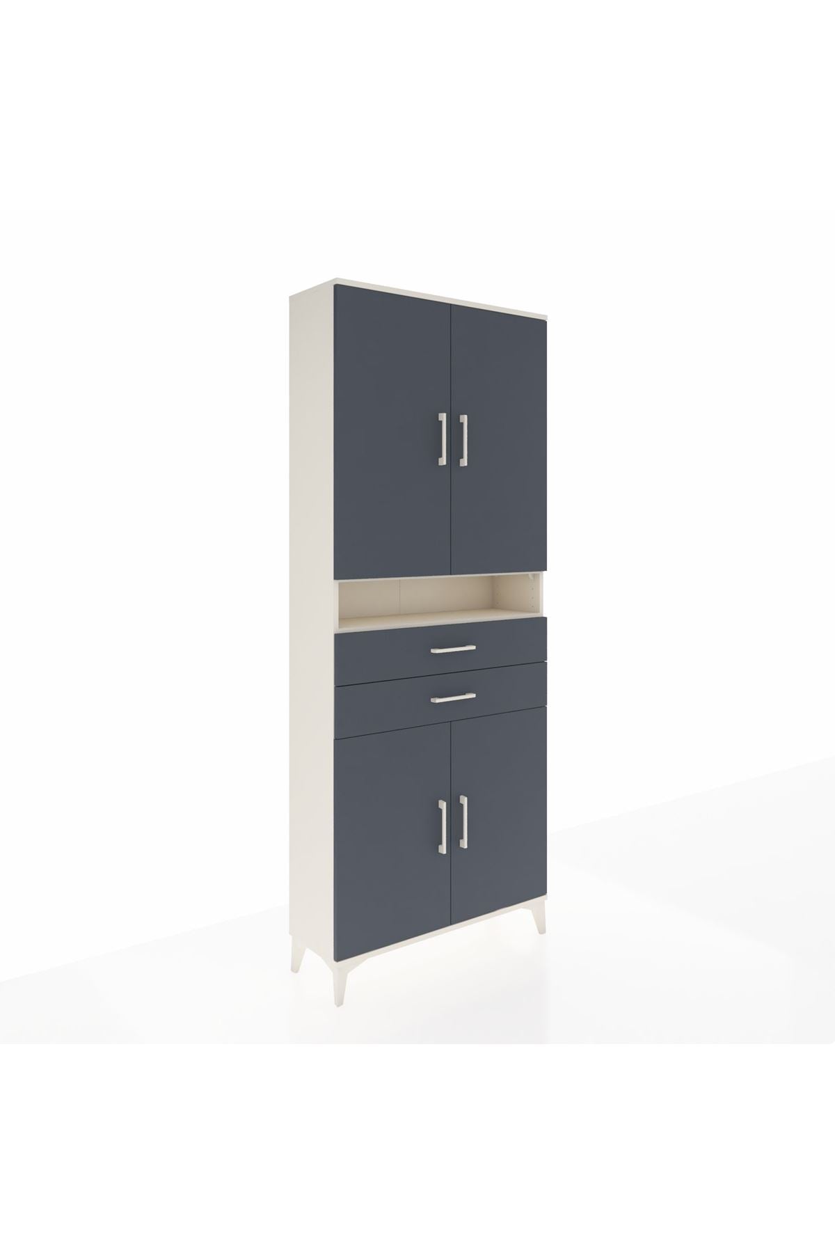 Arges Dolap 5 Raflı 2 Çekmeceli 4 Kapaklı 88x30x221 - S30M186V2A
