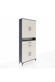 Arges Dolap 5 Raflı 2 Çekmeceli 4 Kapaklı 88x30x221 - S30M186V4A
