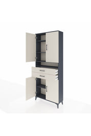Arges Dolap 5 Raflı 2 Çekmeceli 4 Kapaklı 88x30x221 - S30M186V4A