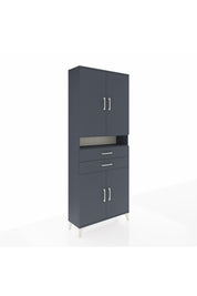 Arges Dolap 5 Raflı 2 Çekmeceli 4 Kapaklı 88x30x221 - S30M186V5A