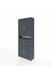 Arges Dolap 5 Raflı 2 Çekmeceli 4 Kapaklı 88x30x221 - S30M186V5A