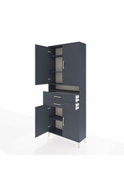 Arges Dolap 5 Raflı 2 Çekmeceli 4 Kapaklı 88x30x221 - S30M186V5A