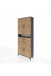 Arges Dolap 5 Raflı 2 Çekmeceli 4 Kapaklı 88x30x221 - S30M186V6A