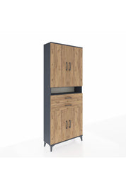 Arges Dolap 5 Raflı 2 Çekmeceli 4 Kapaklı 88x30x221 - S30M186V6A