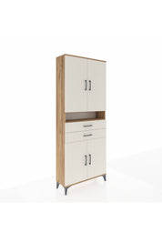 Arges Dolap 5 Raflı 2 Çekmeceli 4 Kapaklı 88x30x221 - S30M186V7A