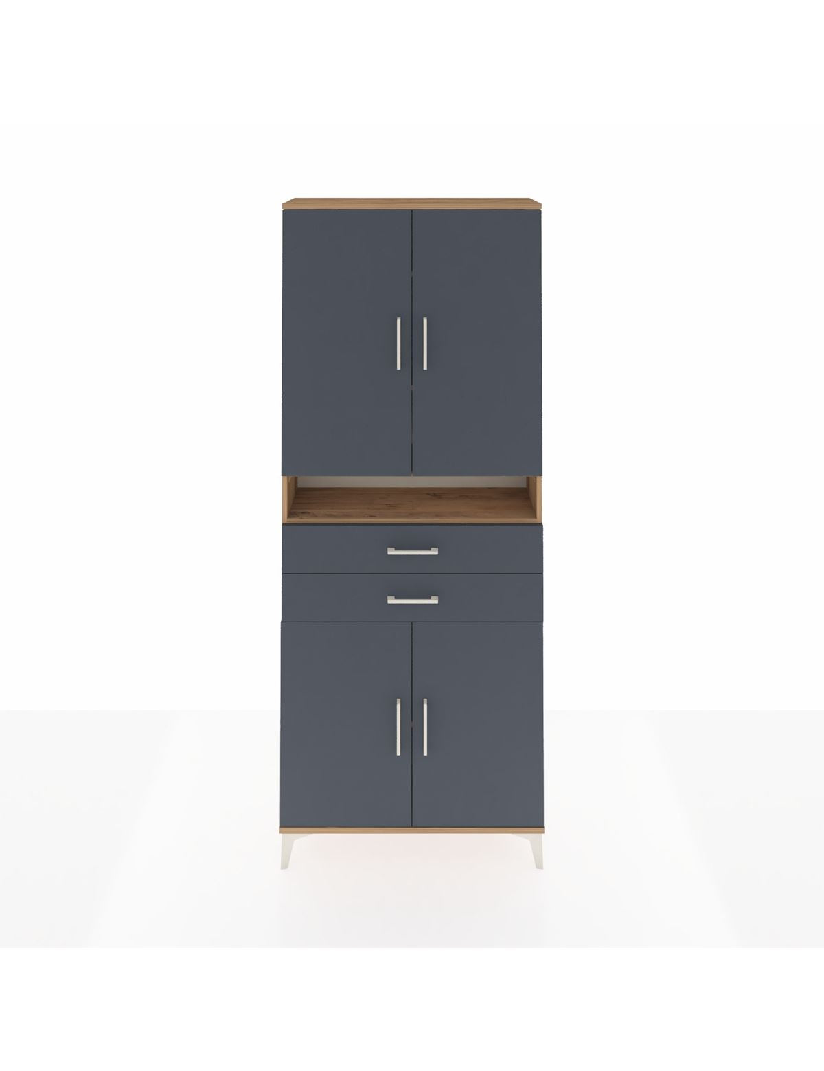 Arges Dolap 5 Raflı 2 Çekmeceli 4 Kapaklı 88x30x221 - S30M186V8A