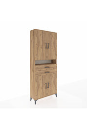 Arges Dolap 5 Raflı 2 Çekmeceli 4 Kapaklı 88x30x221 - S30M186V9A
