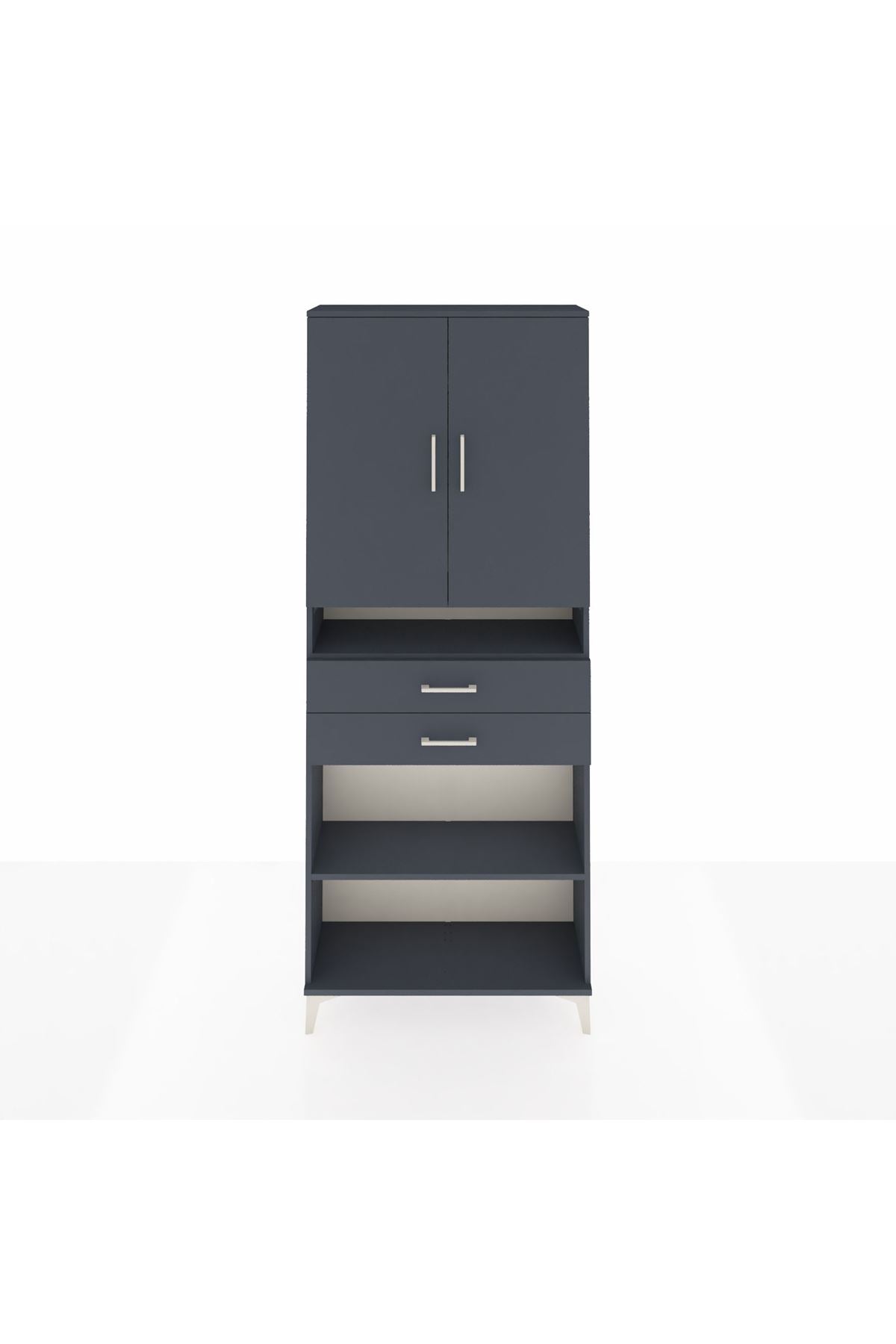 Arges Dolap 5 Raflı 2 Çekmeceli 2 Kapaklı 88x30x221 - S30M187V5A
