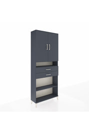 Arges Dolap 5 Raflı 2 Çekmeceli 2 Kapaklı 88x30x221 - S30M187V5A