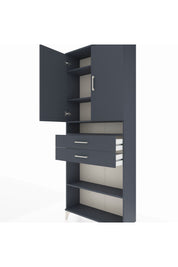 Arges Dolap 5 Raflı 2 Çekmeceli 2 Kapaklı 88x30x221 - S30M187V5A