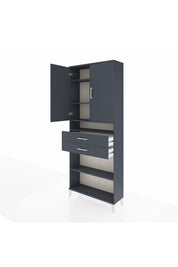 Arges Dolap 5 Raflı 2 Çekmeceli 2 Kapaklı 88x30x221 - S30M187V5A
