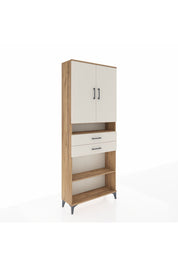 Arges Dolap 5 Raflı 2 Çekmeceli 2 Kapaklı 88x30x221 - S30M187V7A