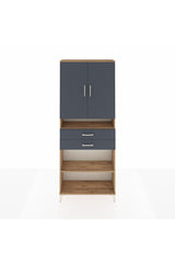 Arges Dolap 5 Raflı 2 Çekmeceli 2 Kapaklı 88x30x221