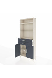 Arges Dolap 4 Raflı 2 Çekmeceli 2 Kapaklı 88x30x221 - S30M188V2A