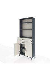 Arges Dolap 4 Raflı 2 Çekmeceli 2 Kapaklı 88x30x221 - S30M188V4A