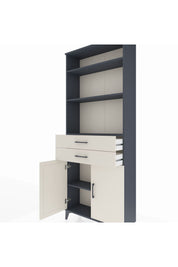 Arges Dolap 4 Raflı 2 Çekmeceli 2 Kapaklı 88x30x221 - S30M188V4A