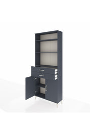 Arges Dolap 4 Raflı 2 Çekmeceli 2 Kapaklı 88x30x221 - S30M188V5A