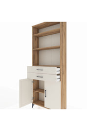 Arges Dolap 4 Raflı 2 Çekmeceli 2 Kapaklı 88x30x221 - S30M188V7A