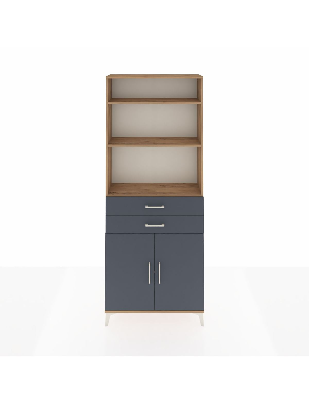 Arges Dolap 4 Raflı 2 Çekmeceli 2 Kapaklı 88x30x221 - S30M188V8A