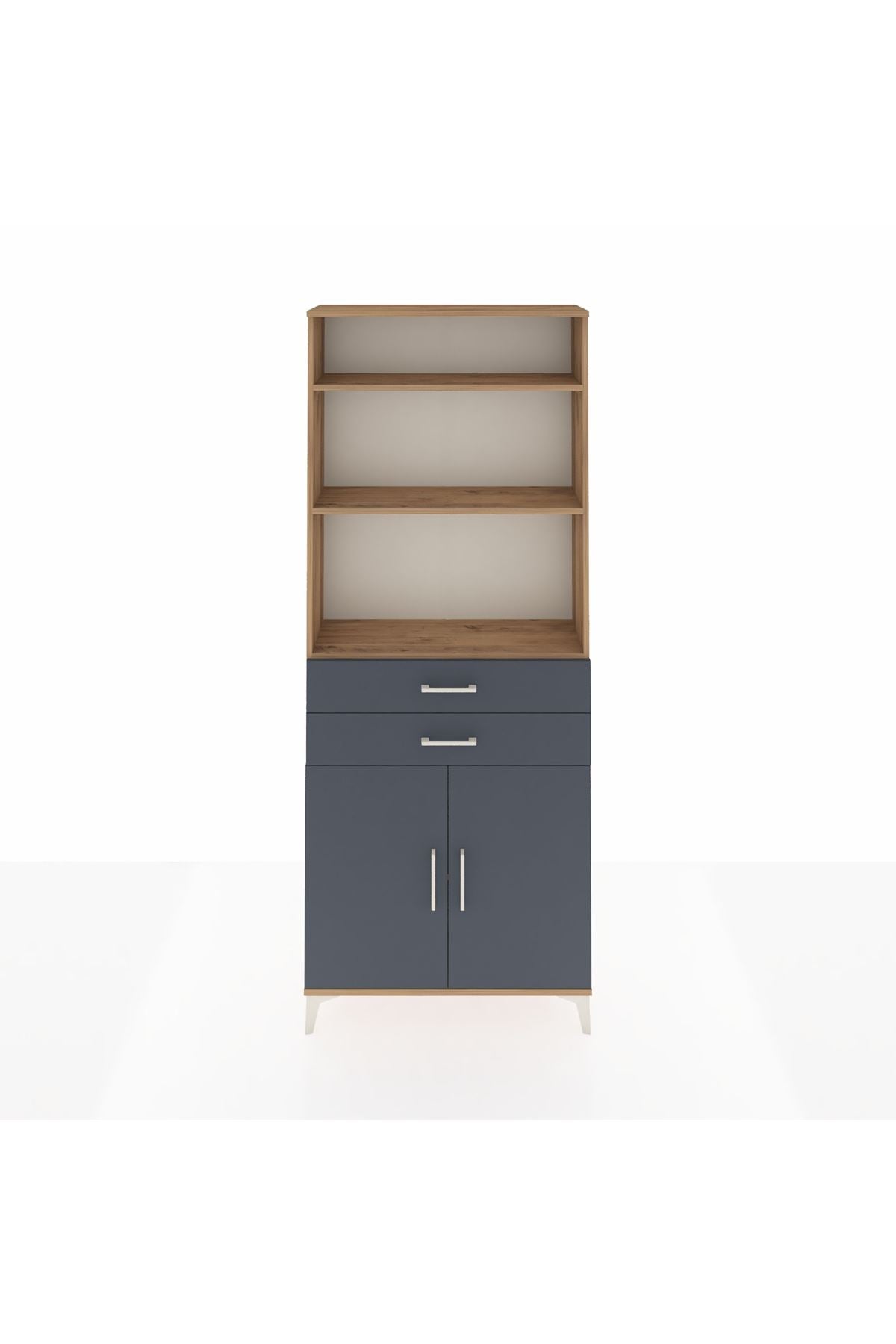 Arges Dolap 4 Raflı 2 Çekmeceli 2 Kapaklı 88x30x221 - S30M188V8A