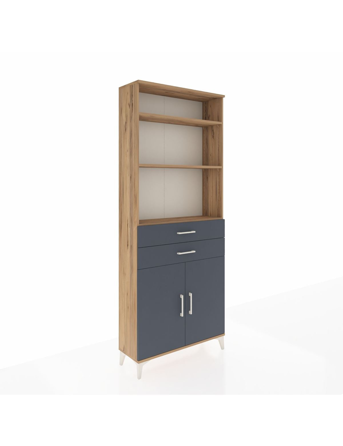 Arges Dolap 4 Raflı 2 Çekmeceli 2 Kapaklı 88x30x221 - S30M188V8A