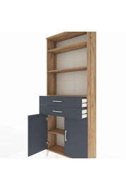 Arges Dolap 4 Raflı 2 Çekmeceli 2 Kapaklı 88x30x221 - S30M188V8A