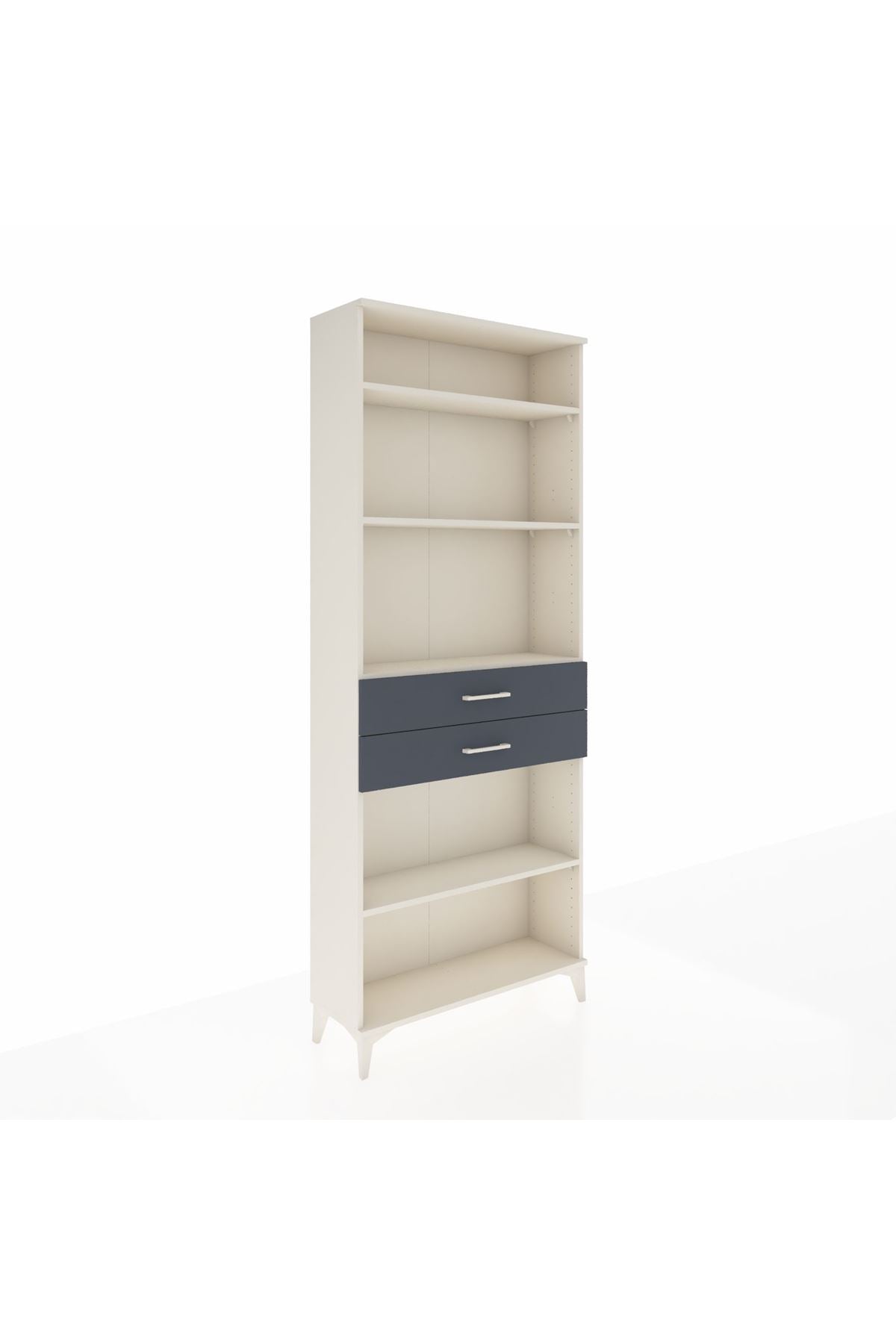 Arges Dolap 4 Raflı 2 Çekmeceli 88x30x221 - S30M189V2A
