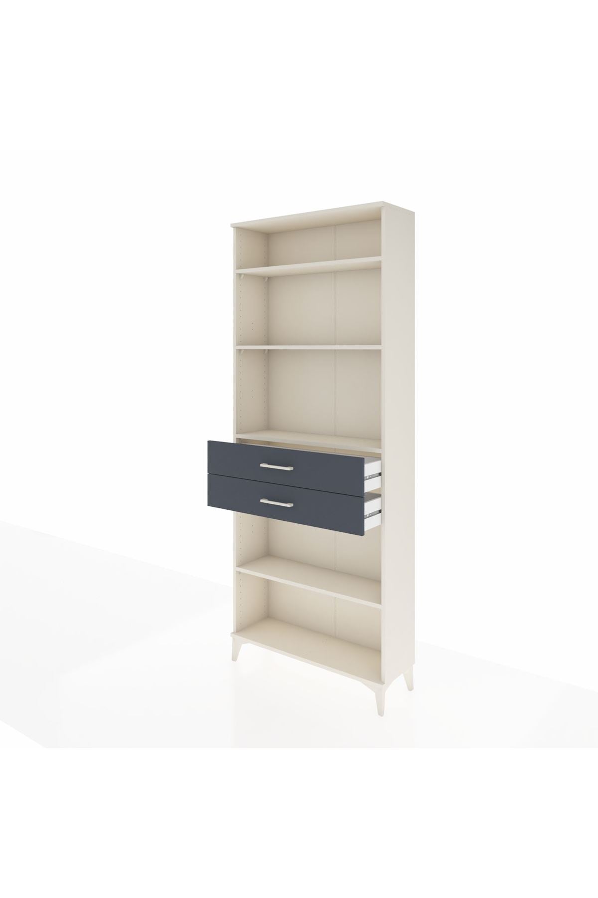 Arges Dolap 4 Raflı 2 Çekmeceli 88x30x221 - S30M189V2A