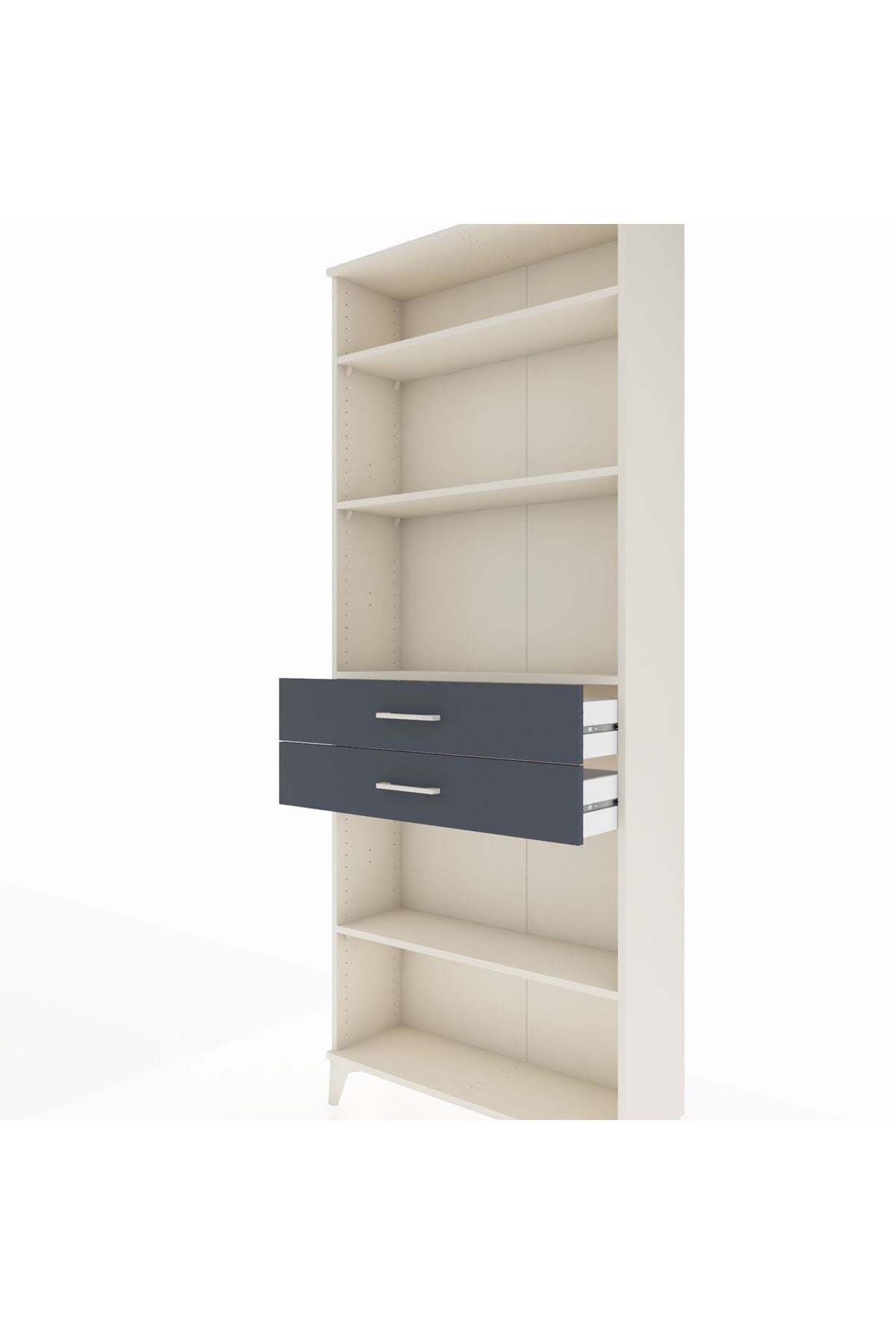 Arges Dolap 4 Raflı 2 Çekmeceli 88x30x221 - S30M189V2A